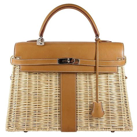 straw basket bag hermes